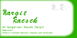 margit racsek business card